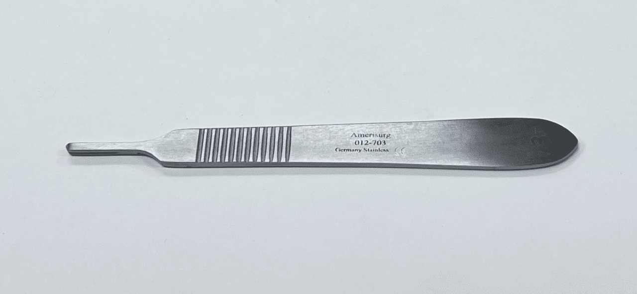 Knife Handle Number Three on a White Background