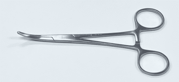 A CRILE ARTERY FORCEP on a white surface.