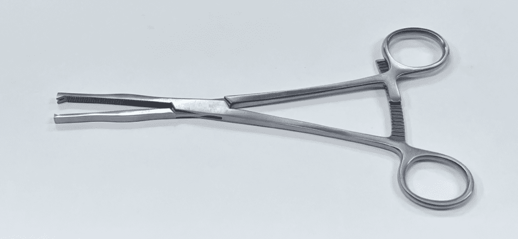 A pair of POWERS TYPE MODIFIED KOCHER CLAMP on a white background.