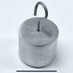 An image of a MODULAR WEIGHTS with a hook on it.