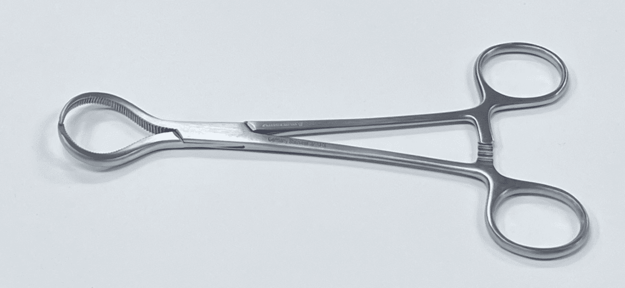 A LEWIN BONE HOLDING FORCEP on a white surface.