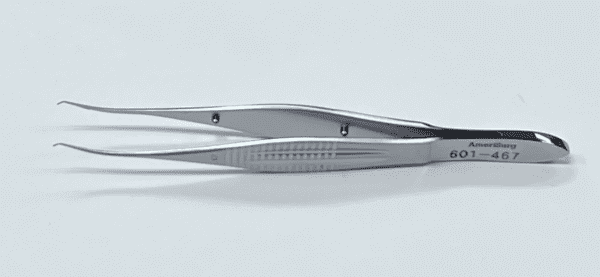 A COLIBRI CORNEAL UTILITY FORCEP on a white surface.