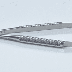 Barraquer Needle Holder on a White Background