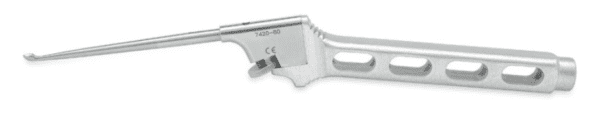 Micro Cervical Curette Handle on a White Background