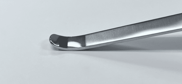 A HOHMANN RETRACTOR, EXTRA DEEP, MODIFIED, BLUNT on a white surface.
