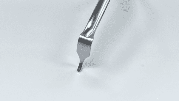 A HOHMANN RETRACTOR, UPWARD, BOUBLE BENT, DORR TYPE on a white surface.