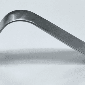 A MIS KNEE SMALL HOHMANN RETRACTOR handle on a white surface.