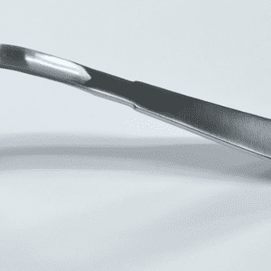 A MIS KNEE CONDYLAR RETRACTOR handle on a white surface.