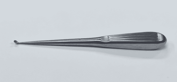 Spinal Fusion Curette on a White Background