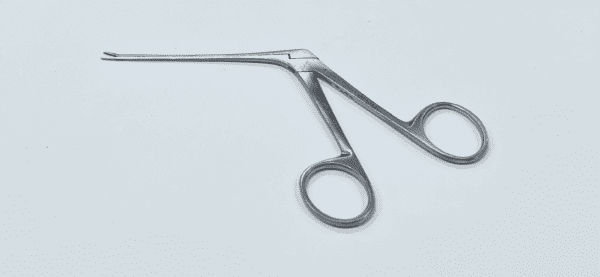 A NOYES EAR FORCEP on a white surface.
