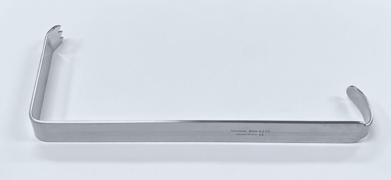 A HIBBS RETRACTOR holder on a white background.
