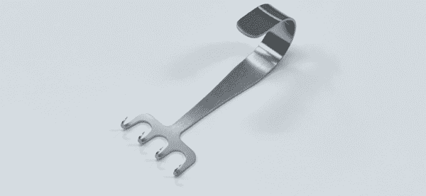 A pair of MAXWELL FLAP RETRACTOR on a white surface.