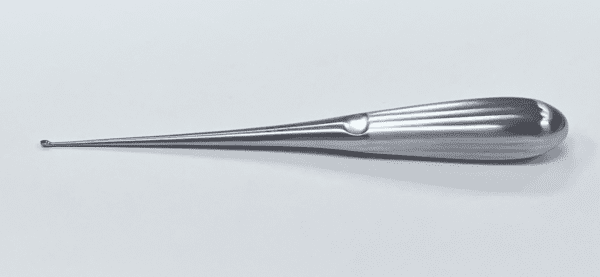 Spinal Fusion Curette Straight on a White Background