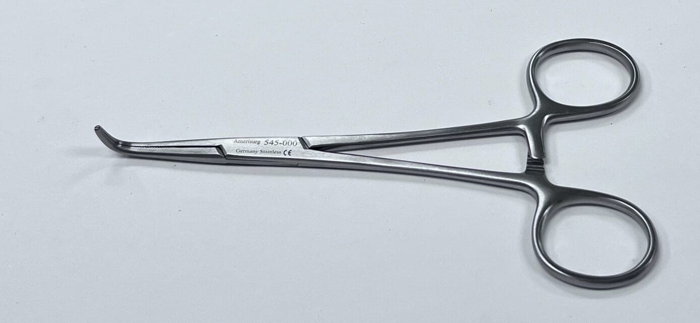 A KANTROWITZ THORACIC FORCEP on a white surface.