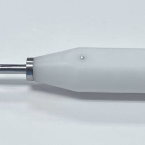 A white and silver MORELAND TYPE FEMORAL/TIBIAL EXTRACTOR, OFFSET tool.