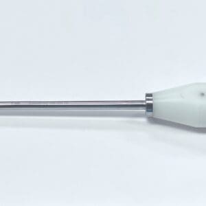 A MORELAND TYPE "T" OSTEOTOME with a metal handle on a white surface.