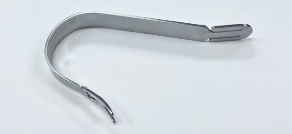 An image of a LONG PRONG COLLATERAL LIGAMENT RETRACTOR on a white surface.