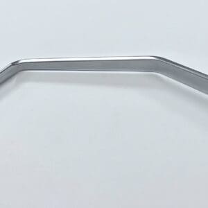A HOHMANN RETRACTOR, SINGLE PRONG DOUBLE BENT on a white surface.