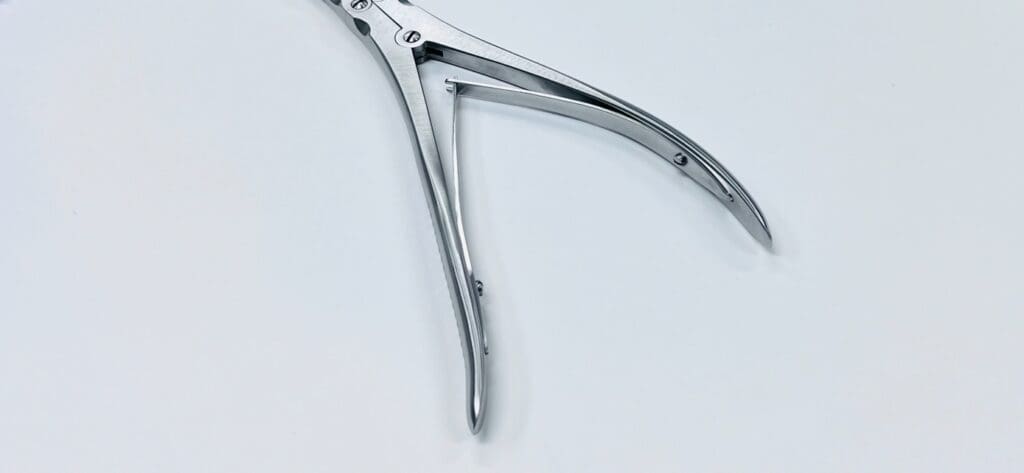 Medikrebs Leksell Stille Bone Rongeur – Curved 6mm X 24cm – Surgical Instrument For Neurosurgery & Orthopedics