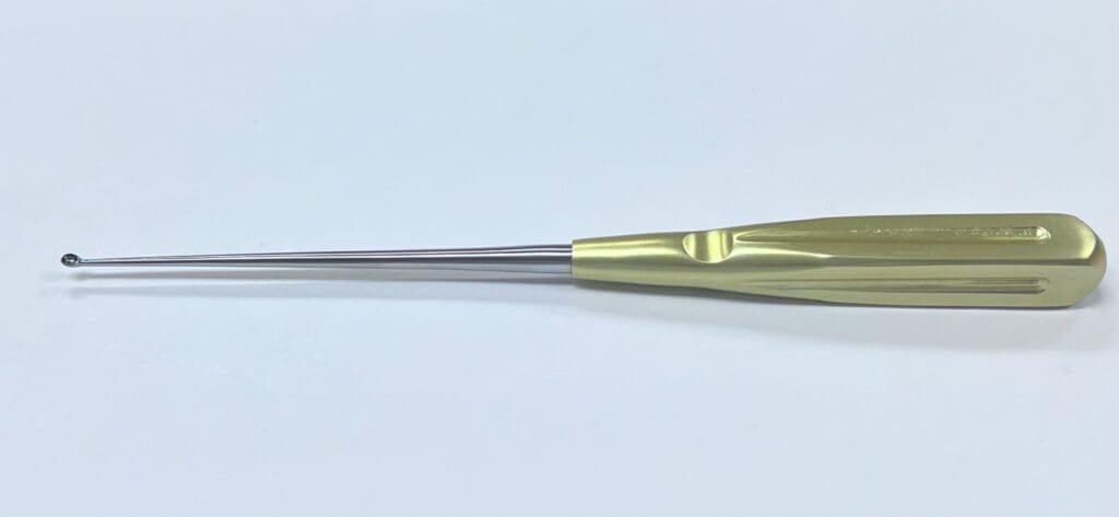 7403-03 Light Grip Cervical Curette Gold