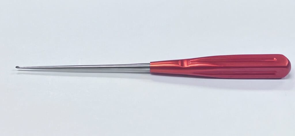 7403-06 Light Grip Cervical Curette Red