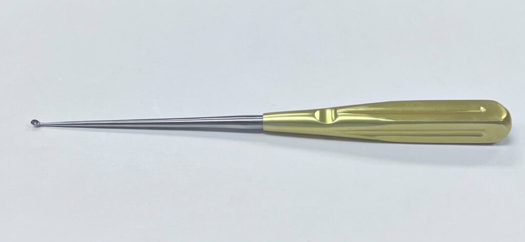 7405-03 Light Grip Cervical Curette Gold