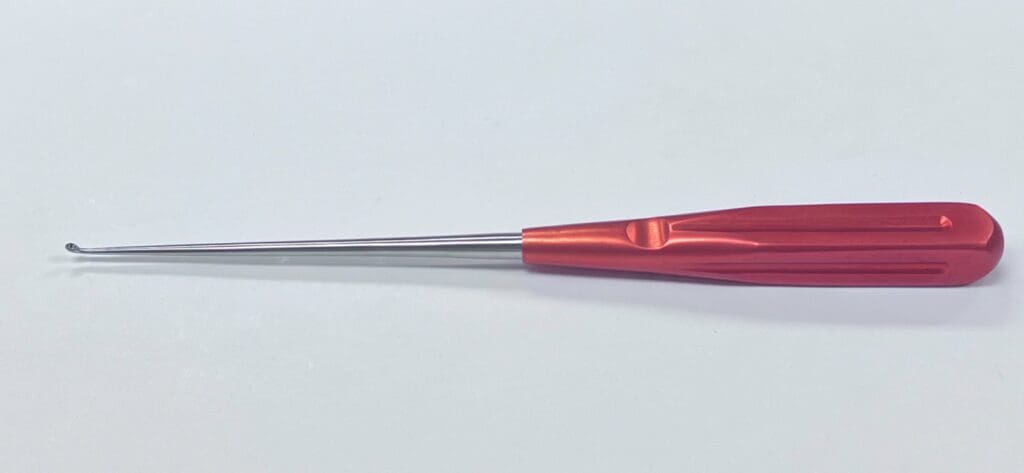 7405-06 Light grip Cervical Curette Red