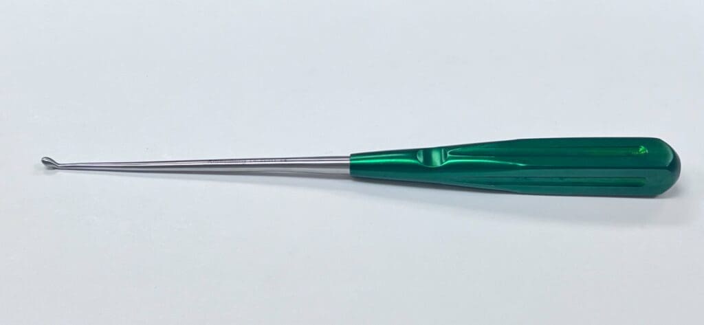 7406-01 Light Grip Cervical Curette Green