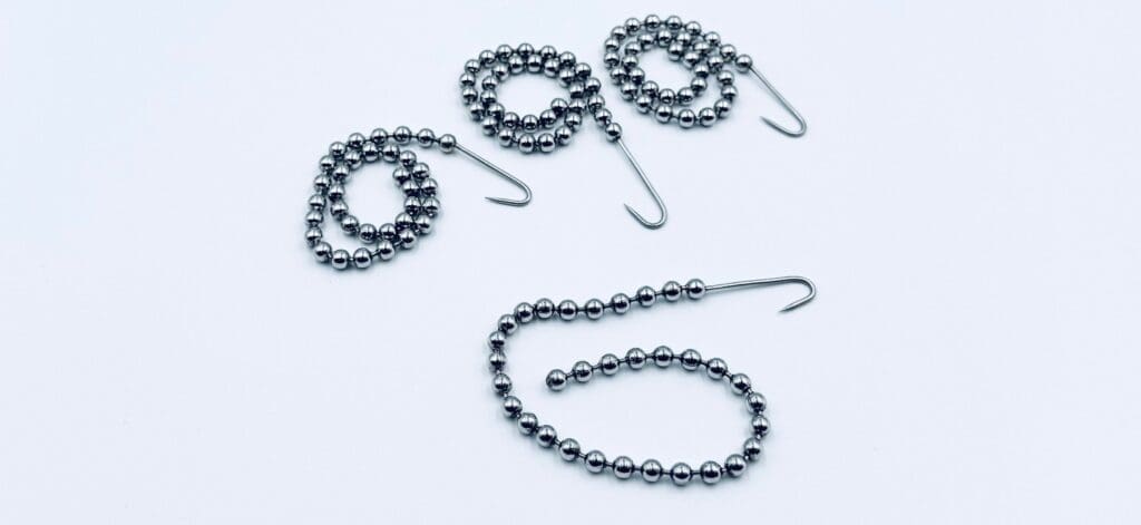 434-207 Tupper Hand Table 21cm Ball Chains With Hooks