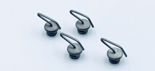 TUPPERS HAND TABLE, SLIDING HOOKS FOR ELASTIC BANDS